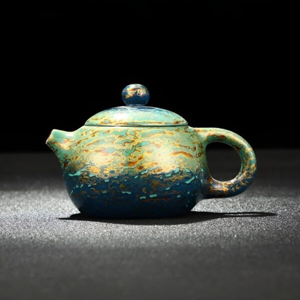 Iridescent Pattern Zisha Teapot