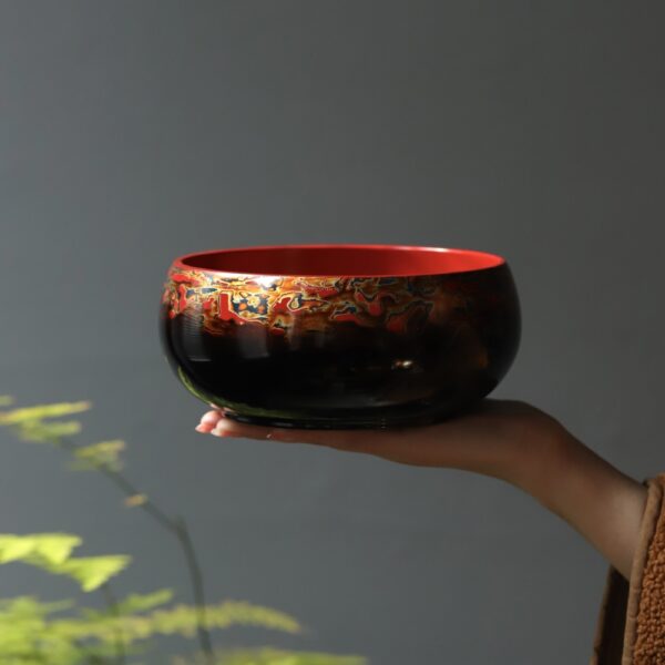 Rongcang Lacquer Tea Water Basin